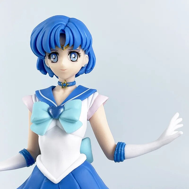 22cm Anime Sailor Moon & Mercury Action Figures